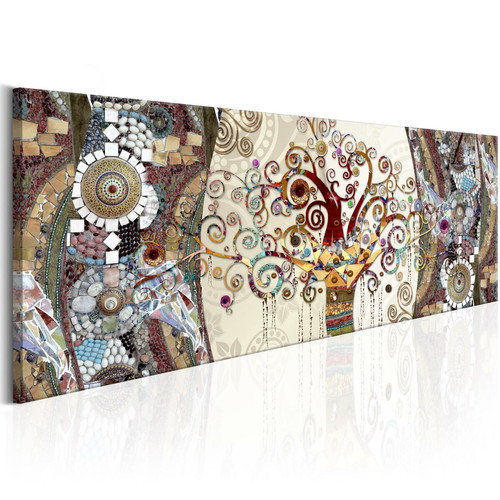Artgeist - Tableau - Mosaic Abstract [120x40] Artgeist  - Décoration