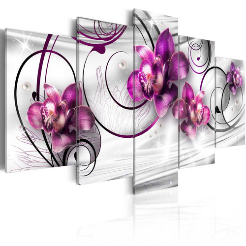 Artgeist - Tableau - Orchids and Pearls [100x50] Artgeist  - Tableau orchidee