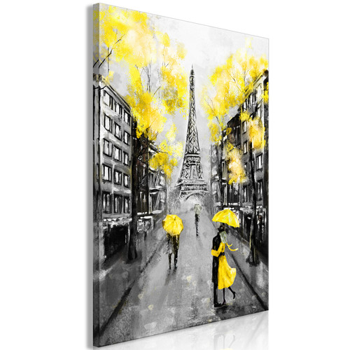 Artgeist - Tableau - Paris Rendez-Vous (1 Part) Vertical Yellow [20x30] Artgeist  - Décoration