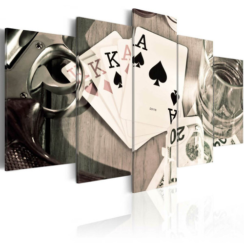 Artgeist - Tableau - Poker night  [100x50] Artgeist  - Tableaux, peintures