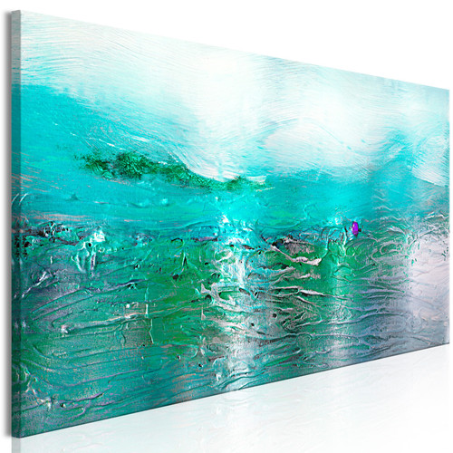 Artgeist - Tableau - Turquoise Landscape (1 Part) Narrow [135x45] Artgeist  - Tableau turquoise