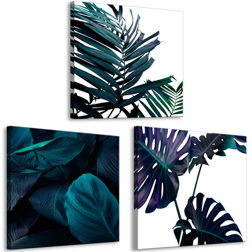 Artgeist - Tableau - Turquoise Nature (3 Parts) [150x50] Artgeist  - Tableau nature