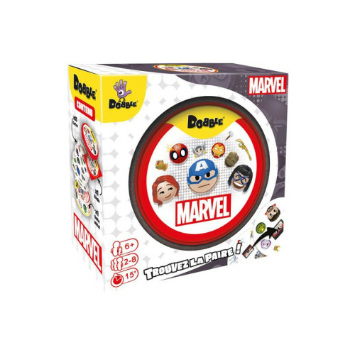 Asmodee - Jeu d'ambiance Asmodee Dobble Marvel Emoji Asmodee  - Calendrier de l'avent jeux Jeux & Jouets