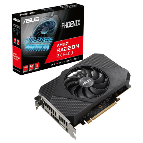 Asus - Radeon RX 6400 Phoenix 4G Asus  - Carte Graphique AMD Gddr6