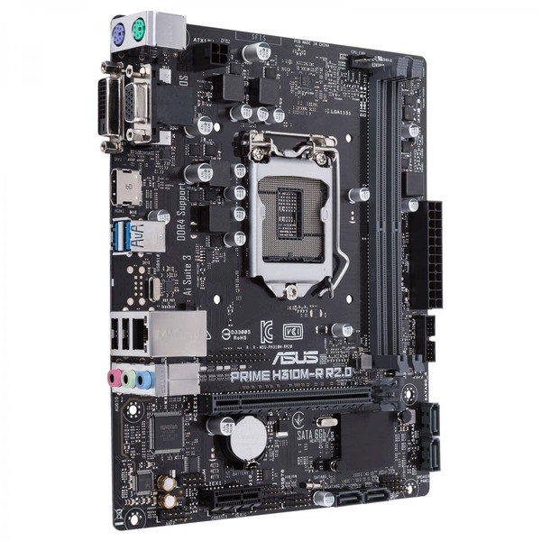 Carte mère Intel Asus ASUS PRIME H310M-R R2.0 Intel® H310 LGA 1151 (Emplacement H4) micro ATX