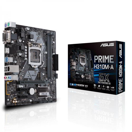 Asus - ASUS PRIME H310M-R R2.0 Intel® H310 LGA 1151 (Emplacement H4) micro ATX - Carte Mère INTEL Carte Mère