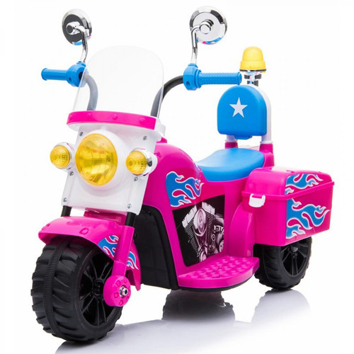 Ataa - Moto de police Mini Couleur Rose Ataa  - Moto Electrique 12V Véhicule électrique pour enfant