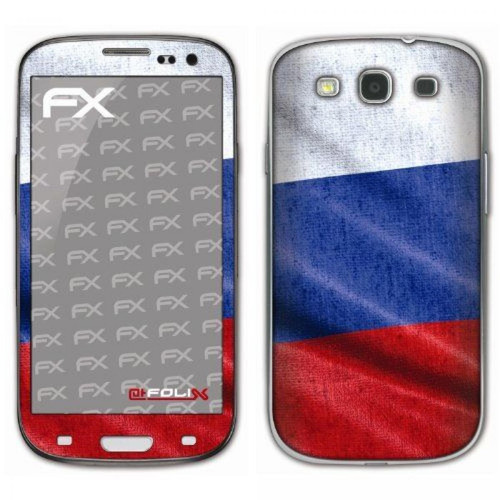 Coque, étui smartphone Atfolix atFoliX Film décoratif ``Russie`` Pour Samsung Galaxy S3 GT-I9300 Import Allemagne