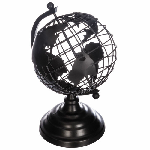 Atmosphera, Createur D'Interieur - Globe terrestre en métal - Noir - H. 28 cm Atmosphera, Createur D'Interieur  - Décoration