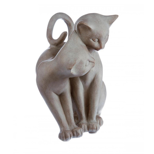 Statues Atmosphera, Createur D'Interieur Couple de chat en résine Calin - ATMOSPHERA