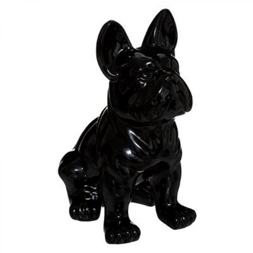Atmosphera, Createur D'Interieur - Statuette Déco Bulldog 22cm Noir - Statues Noir
