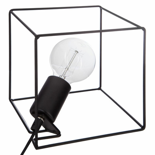 Atmosphera, Createur D'Interieur - Lampe à poser en fer Contemporain - H. 20 cm - Noir Atmosphera, Createur D'Interieur  - Lampe à lave Luminaires