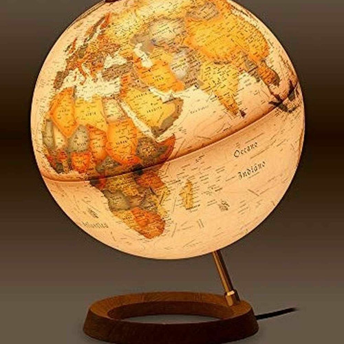 Atmosphere Globe terrestre lumineux Full circle antique Ø 30 cm - FC1