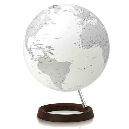 Atmosphere - Globe terrestre lumineux Full Circle Reflection Ø 30 cm - Blanc Atmosphere  - Globe terrestre déco Globes
