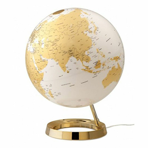 Globes Atmosphere Globe terrestre lumineux Light & Colour Ø 30 cm - Métal doré