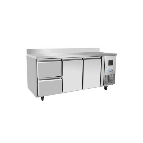 Atosa - Table Réfrigérée Positive 2 Portes 2 Tiroirs 1/2 - 340 L - Atosa Atosa  - Refrigerateur tiroir