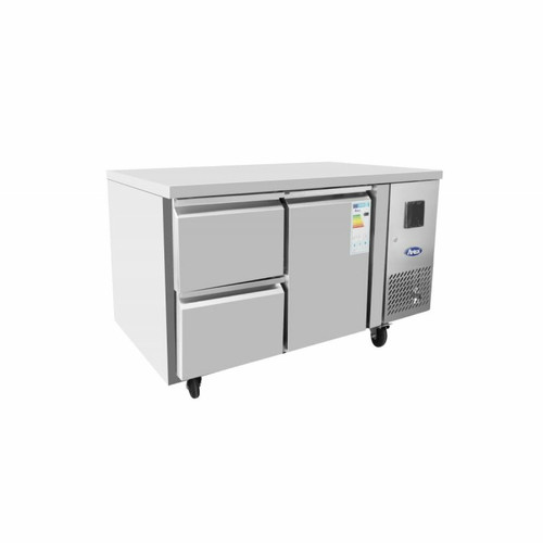Atosa - Table Réfrigérée Positive 700 - 1 Porte 2 Tiroirs 1/2 - Atosa Atosa  - Réfrigérateur américain