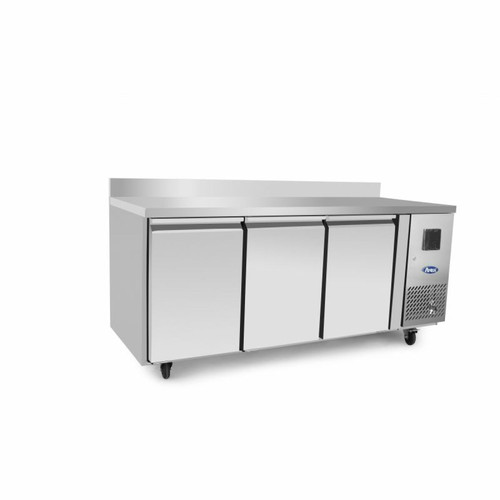 Atosa - Table Réfrigérée Positive avec Dosseret - 3 Portes Gn1/1 - Atosa Atosa - Réfrigérateur américain Atosa