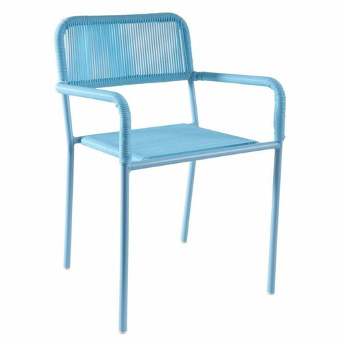 Aubry Gaspard - Chaise enfant en polyrésine bleu. Aubry Gaspard  - Bureau et table enfant Blueberry