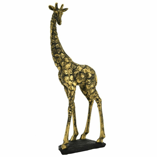 Aubry Gaspard - Girafe en résine dorée antique. - Statues
