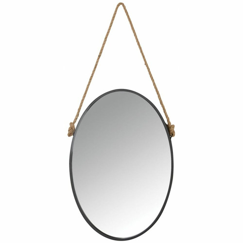 Aubry Gaspard - Miroir avec corde Matelot Ovale. Aubry Gaspard - miroir cuivre Miroirs