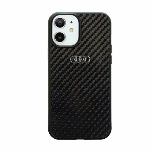 Audi - Audi AU-TPUPCIP11-R8/D2-BK Coque rigide en fibre de carbone pour iPhone 11/Xr 6,1`` Noir Audi  - Accessoire Smartphone