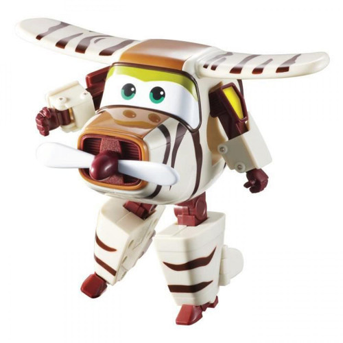 Auer - SUPER WINGS – TRANSFORMING BELLO – Avion Jouet Transformable et Figurine Robot 12 cm – Jouet Enfant 3 ans+ - Robotique