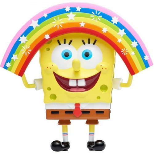 Auldey - Figurine Bob l'Eponge de collection - Taille 20 cm - Masterpiece MEMES - Rainbow SpongeBob Auldey  - Auldey