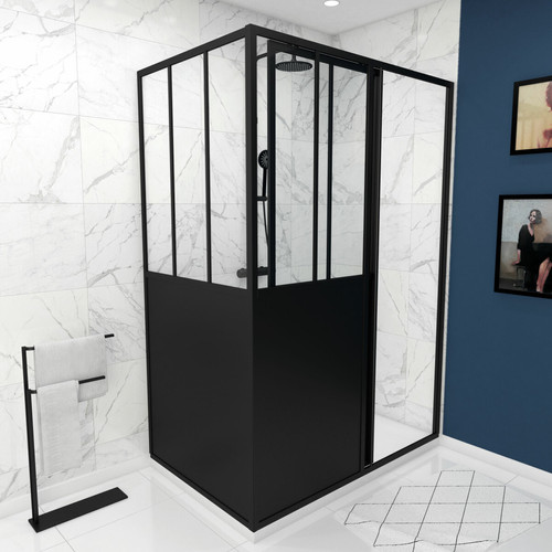 Cabine de douche Aurlane Porte de douche avec retour