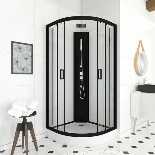 Aurlane - Cabine de douche quart de cercle - Plomberie Salle de bain