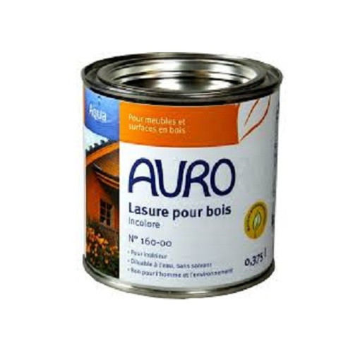 Peinture intérieure Auro Lasure diluable à l'eau sans solvant (Aqua) n°160 - AURO (Coloris : Mahagoni)
