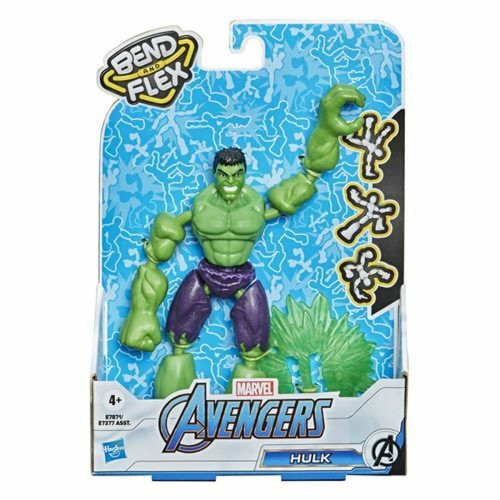 Avengers - Avengers Marvel Bend and Flex - Figurine articulée Hulk de 15 cm Flexible, incluant Accessoire, pour Enfants à partir de 6 Ans Avengers  - Hulk avengers