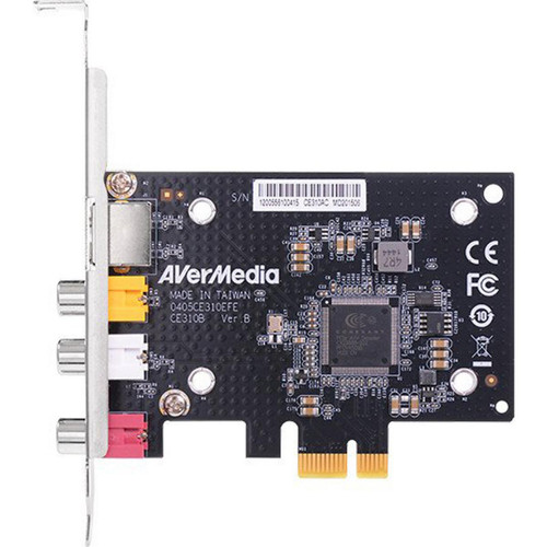 Avermedia - AVERMEDIA SD PCIe Carte de capture vidéo PCIe avec entrées Composite, S-vidéo et audio stéréo. 61CE310BA0AC - Avermedia