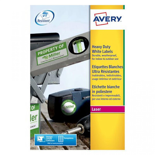 Avery - Etiquettes ultra résistantes 63,5 x 33,9 mm Avery J4773-10 - Pochette de 240 Avery  - Avery