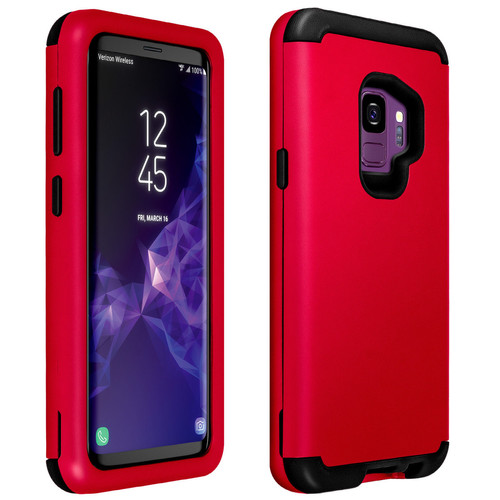 Avizar - Coque Galaxy S9 Coque Antichocs Antichutes Bumper Protection - Rouge Avizar - Coque iPhone X Accessoires et consommables