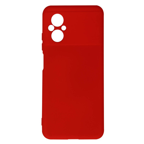 Avizar - Coque pour Xiaomi Poco M5 Semi-rigide Soft-touch Fine rouge Avizar  - Coque, étui smartphone