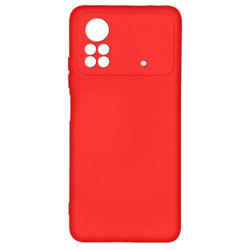 Avizar - Coque Xiaomi Poco X4 Pro 5G Silicone Semi-rigide Finition Soft-touch Fine rouge Avizar  - Avizar