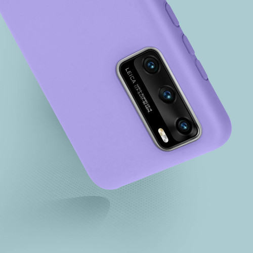 Avizar Coque Huawei P40 Silicone Semi-rigide Finition Soft Touch Violet