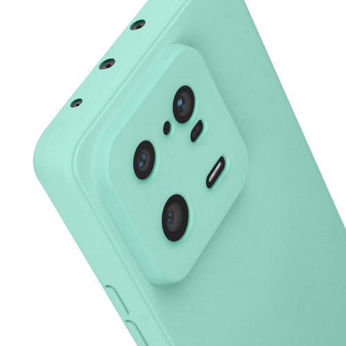 Avizar Coque pour Xiaomi 13 Pro Silicone Intérieur Microfibre Finition Mate turquoise