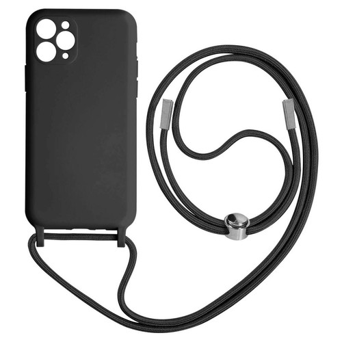 Avizar - Coque Cordon iPhone 11 Pro Semi-rigide Lanière Tour du Cou 80cm Noir Avizar  - Coque, étui smartphone