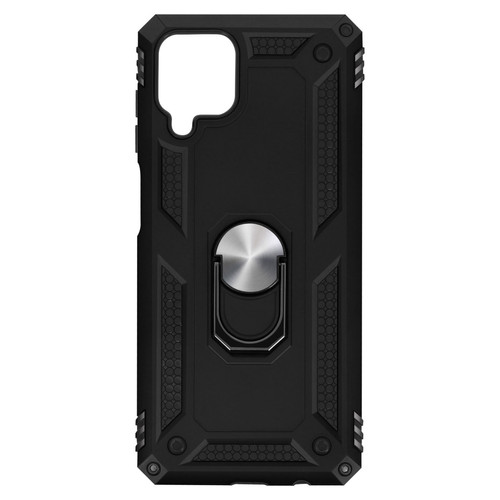 Avizar - Coque Samsung Galaxy A12 Antichoc Bi-matière Bague Support Vidéo noir Avizar  - Accessoire Smartphone
