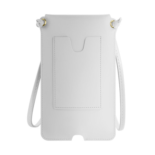Avizar - Pochette Bandoulière Smartphone avec Rangement carte Simili cuir blanc Avizar  - Avizar