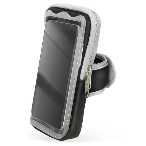 Coque, étui smartphone Avizar Brassard sport néoprène noir Multi-rangements Smartphone taille 3XL