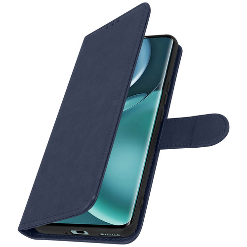 Avizar - Étui pour Honor Magic 4 Pro Clapet Portefeuille Fonction Support Vidéo Bleu Nuit Avizar  - Coque, étui smartphone