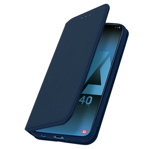 Avizar - Housse Samsung Galaxy A40 Étui Folio Portefeuille Fonction Support bleu nuit Avizar  - Coque, étui smartphone