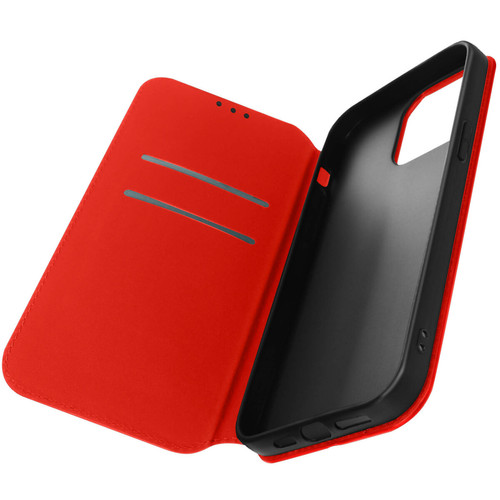 Avizar - Housse folio iPhone 14 Pro Max Clapet Porte-cartes Fonction Support Vidéo rouge Avizar  - Avizar