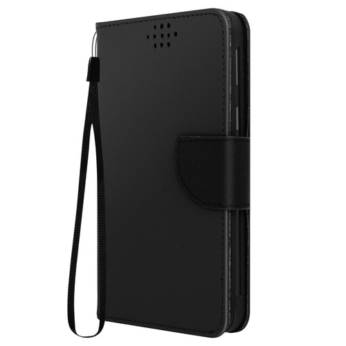 Coque, étui smartphone Avizar Etui universel Smartphone 162 x 81 mm avec Porte-cartes Fancy Style noir