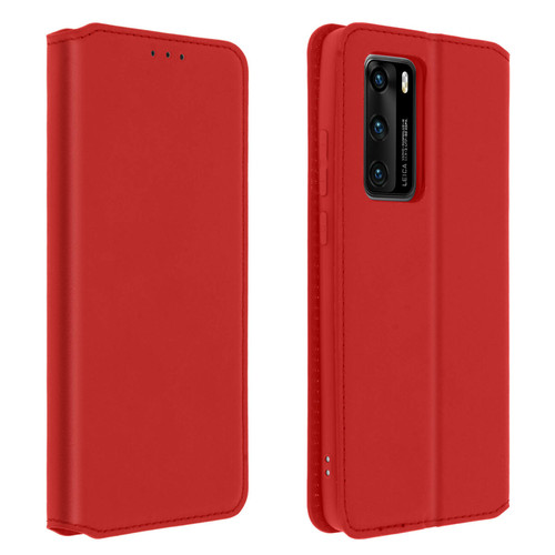 Avizar - Housse Huawei P40 Folio Portefeuille Fonction Support rouge Avizar  - Accessoire Smartphone Huawei p40