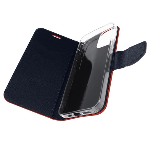 Avizar - Étui pour iPhone 14 Pro Max Portefeuille Porte carte Support Vidéo rouge et bleu Avizar  - Accessoire Smartphone