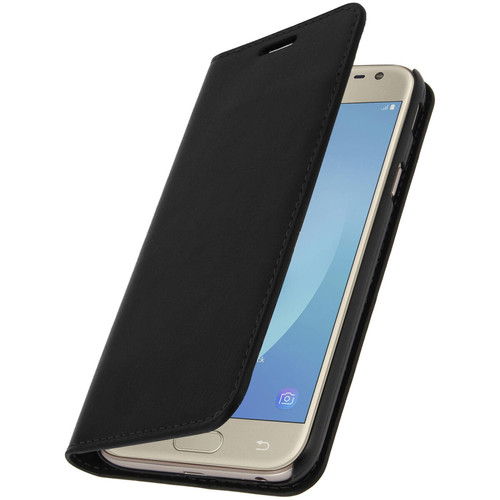 Avizar - Etui Galaxy J5 2017 Housse folio cuir protection intégrale - noir Avizar  - Coque, étui smartphone